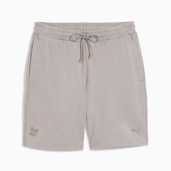 Shorts holgados PUMA x SONIC para hombre, Smokey Gray, large-MEX