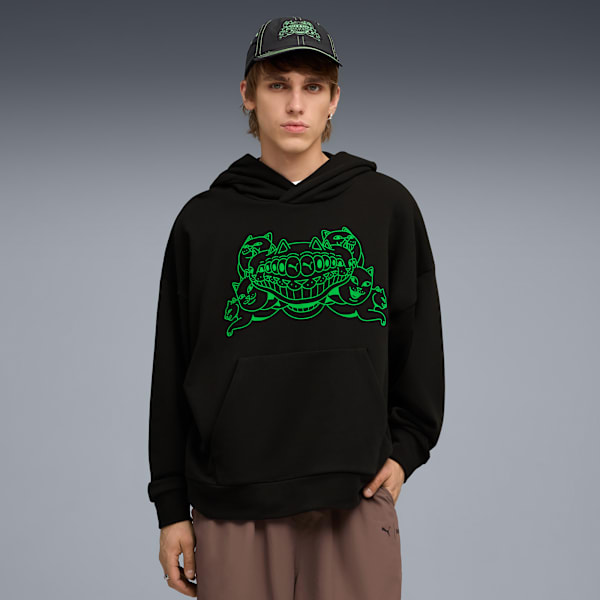 Buzo con capucha PUMA x RIPNDIP Boxy para hombre, PUMA Black, large-ARG