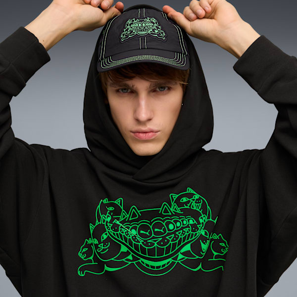 Buzo con capucha PUMA x RIPNDIP Boxy para hombre, PUMA Black, large-ARG