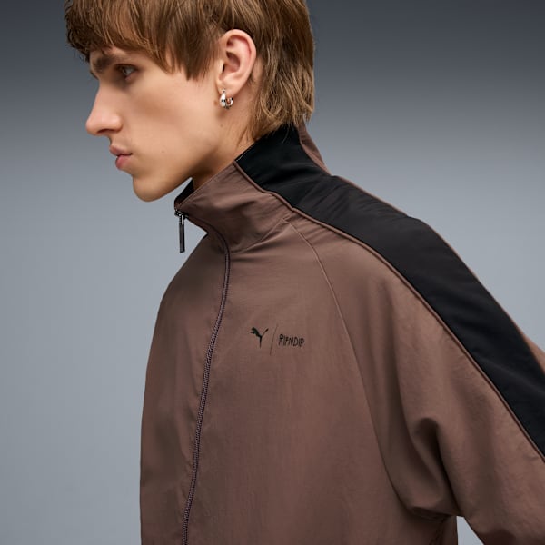 Campera PUMA x RIPNDIP T7 para hombre, Flat Bronze, large-ARG