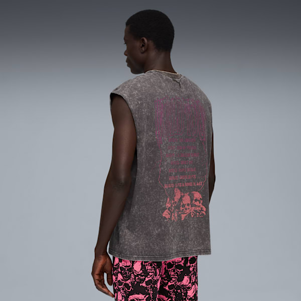 Remera LaMelo World Tour-nament Cut Off para hombre, Dusky Gray, large-ARG