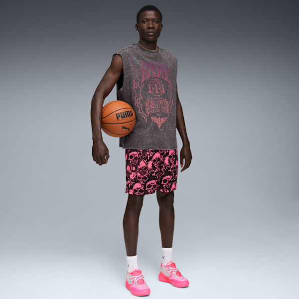 Remera LaMelo World Tour-nament Cut Off para hombre, Dusky Gray, large-ARG