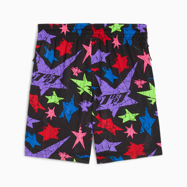 Shorts LaMelo Star Vision para hombre, PUMA Black-AOP, large-ARG