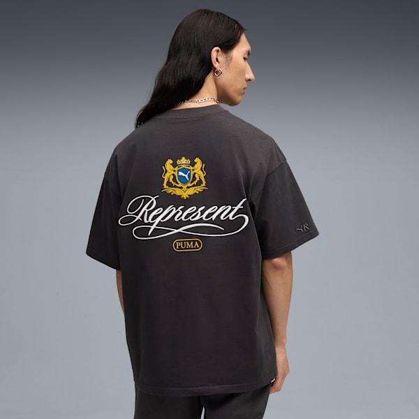 Playera PUMA x REPRESENT para hombre, Flat Dark Gray, large-MEX
