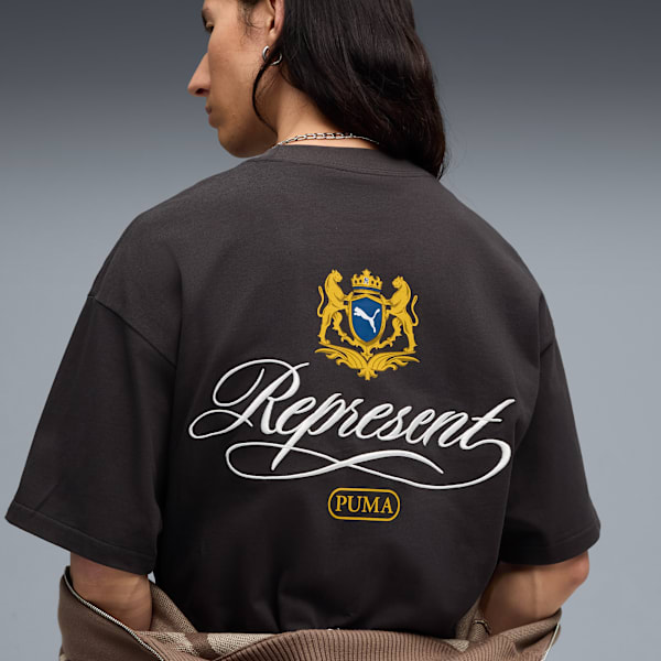 Playera PUMA x REPRESENT para hombre, Flat Dark Gray, large-MEX