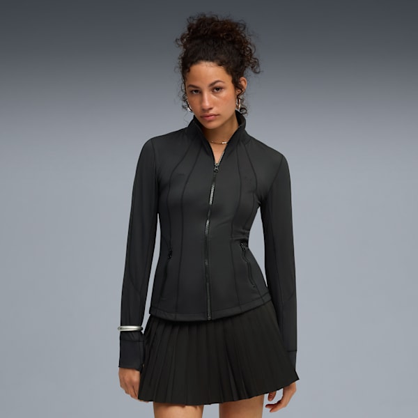 Buzo Zip Top PUMA x GUIZIO Active para mujer, PUMA Black, large-ARG