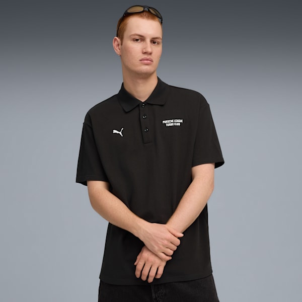Porsche Legacy Polo Men, PUMA Black, large-MEX