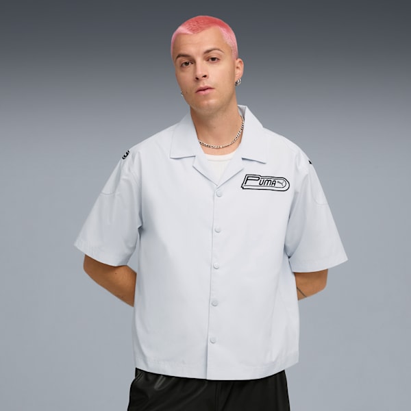 Camisa estilo boxy FUTURE.PUMA.ARCHIVE, Silver Mist, large-MEX