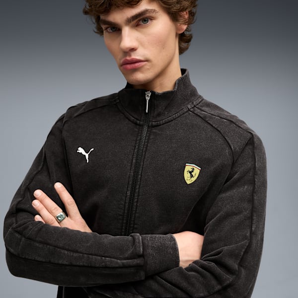 Scuderia Ferrari T7 Jacket Men, PUMA Black, large-ZAF
