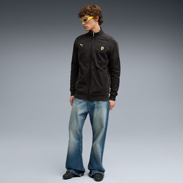 Scuderia Ferrari T7 Jacket Men, PUMA Black, large-ZAF