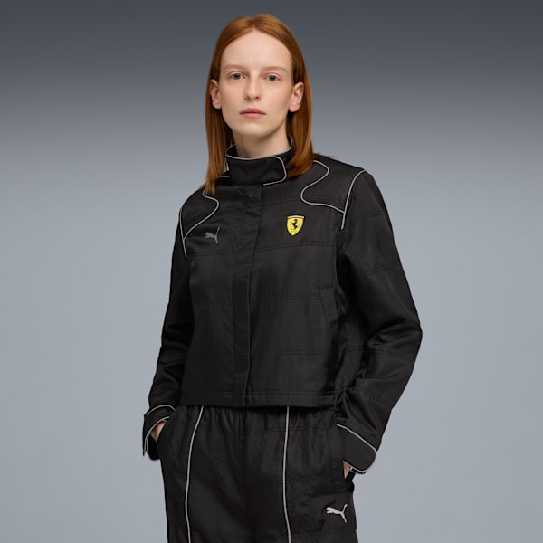 Campera Scuderia Ferrari HP Premium para mujer, PUMA Black, large-ARG