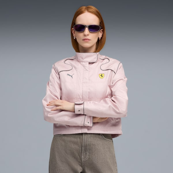 Campera Scuderia Ferrari HP Premium para mujer, Mauve Mist, large-ARG