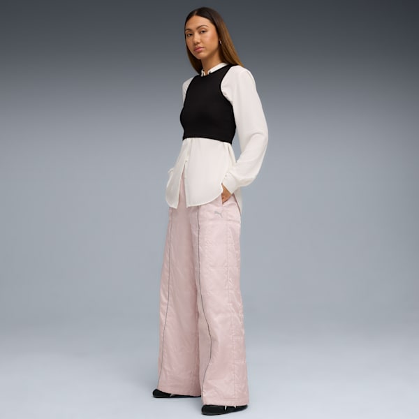 Pantalones Scuderia Ferrari HP Premium tejidos para mujer, Mauve Mist, large-ARG