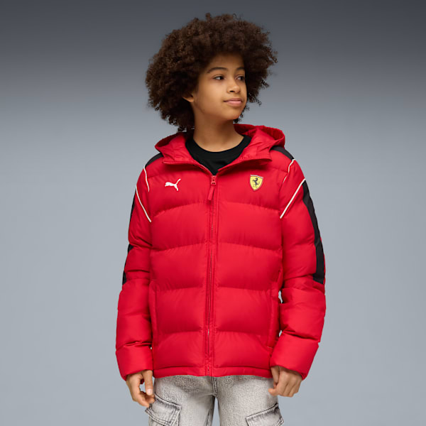Scuderia Ferrari Sportswear MT7 Puffer Jacket Youth, Rosso Corsa, large-MEX