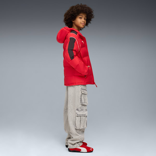 Scuderia Ferrari Sportswear MT7 Puffer Jacket Youth, Rosso Corsa, large-MEX