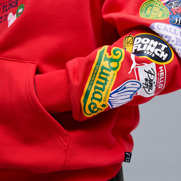 HooperHotline Hoodie Men, For All Time Red, large-MEX