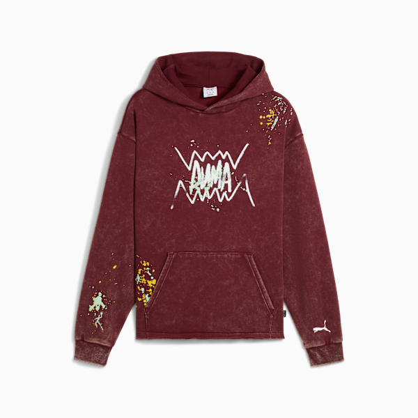 Points In The Paint Hoodie Men, Ruby Shimmer, large-MEX