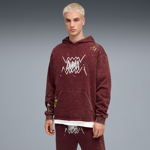 Points In The Paint Hoodie Men, Ruby Shimmer, large-MEX