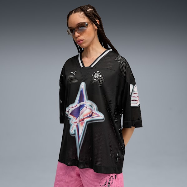 Camiseta de básquet Shooting Stars para mujer, PUMA Black, large-ARG