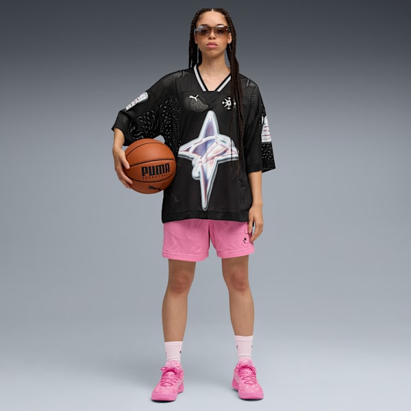 Camiseta de básquet Shooting Stars para mujer, PUMA Black, large-ARG