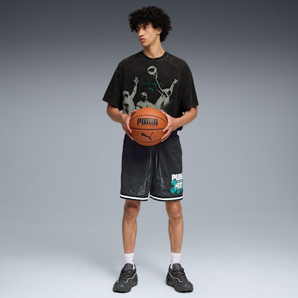 Hoopocalypse Reversible 7" Shorts Unisex, PUMA Black-AOP, large-MEX