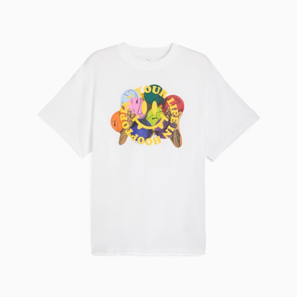 Hooptopia Is Life Tee Men, PUMA White, large-ZAF