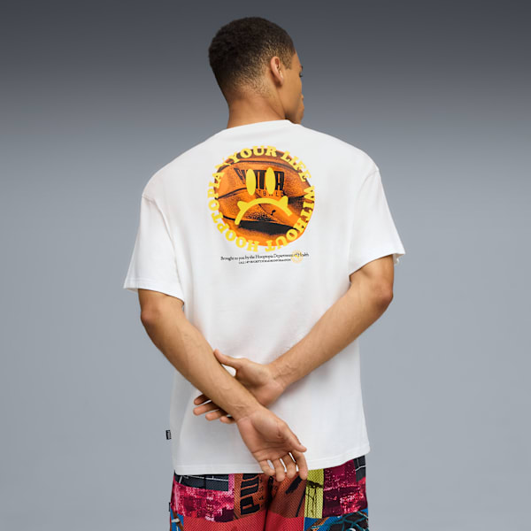 Hooptopia Is Life Tee Men, PUMA White, large-ZAF