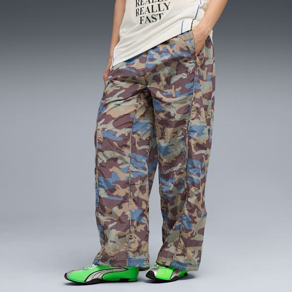 Pantalones con estampado integral CLRT Ripstop unisex, Raisin, large-ARG