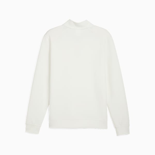 PUMA x REIGNING CHAMP CLOUDSPUN Fleece Quarter-Zip Top Men, Warm White, large-ZAF