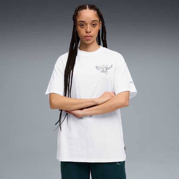 Camiseta PUMA HOOPS x HARRY POTTER™ para mujer, PUMA White, large-ARG