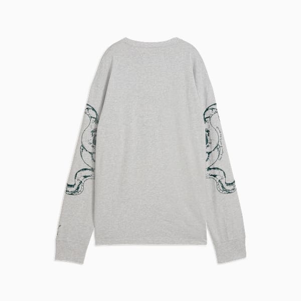 Camiseta de manga larga PUMA HOOPS x HARRY POTTER™ para mujer, Light Gray Heather, large-ARG