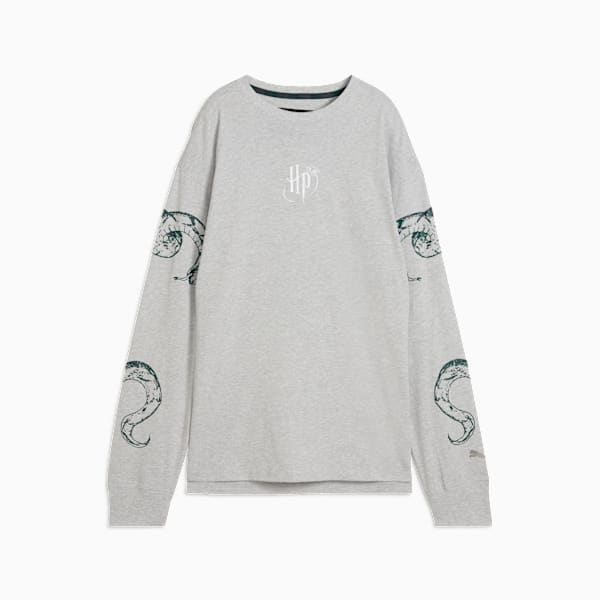 Camiseta de manga larga PUMA HOOPS x HARRY POTTER™ para mujer, Light Gray Heather, large-ARG