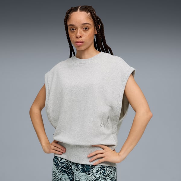 Top PUMA HOOPS x HARRY POTTER™ para mujer, Light Gray Heather, large-ARG