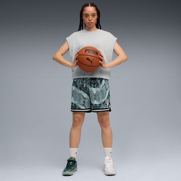 Top PUMA HOOPS x HARRY POTTER™ para mujer, Light Gray Heather, large-ARG