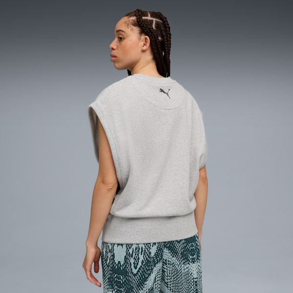 Top PUMA HOOPS x HARRY POTTER™ para mujer, Light Gray Heather, large-ARG