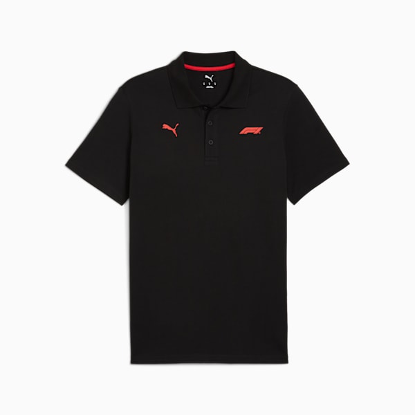 F1 Essentials Polo Men, PUMA Black, large-MEX