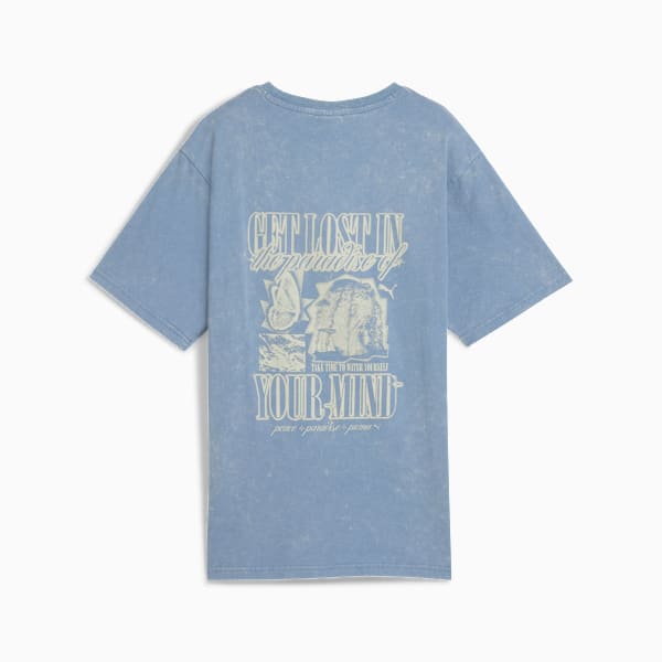 Remera holgada Paradise Mindset Washed para mujer, Cool Blue, large-ARG
