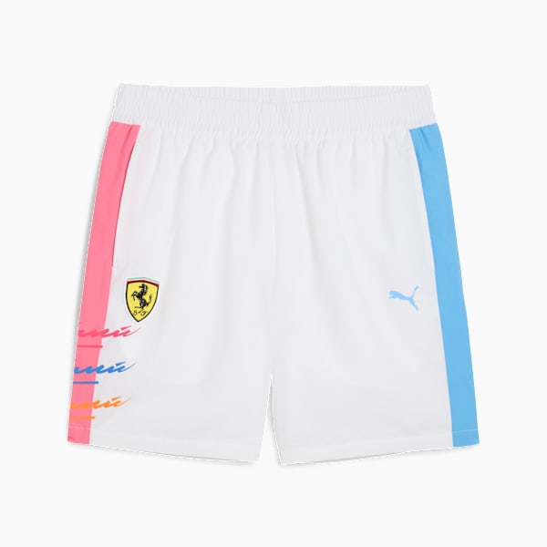 Scuderia Ferrari Miami T7 7" Shorts Men, PUMA White, large-ZAF