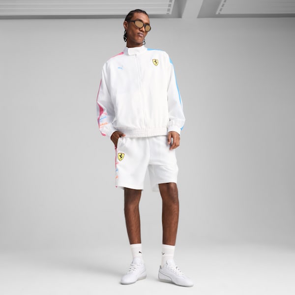 Scuderia Ferrari Miami T7 7" Shorts Men, PUMA White, large-ZAF