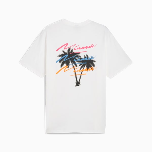 Scuderia Ferrari Miami Graphic Tee Men, PUMA White, large-ZAF