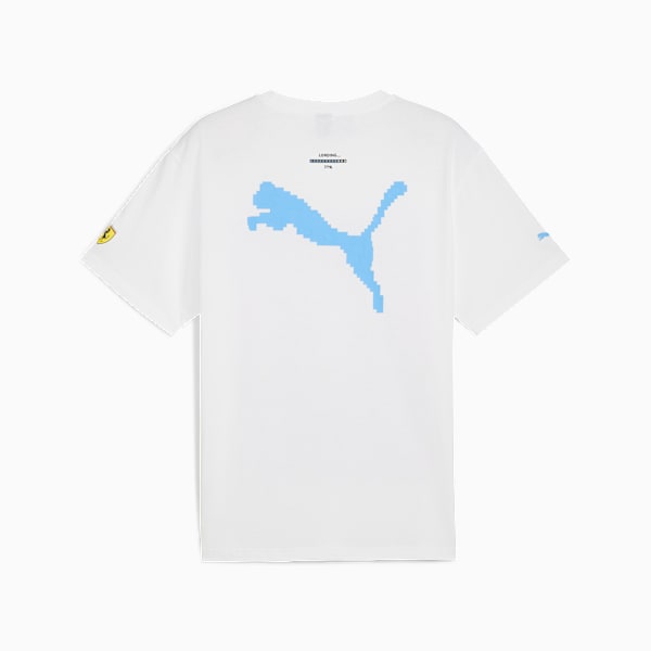 Scuderia Ferrari Miami Graphic Tee Men, PUMA White, large-ZAF