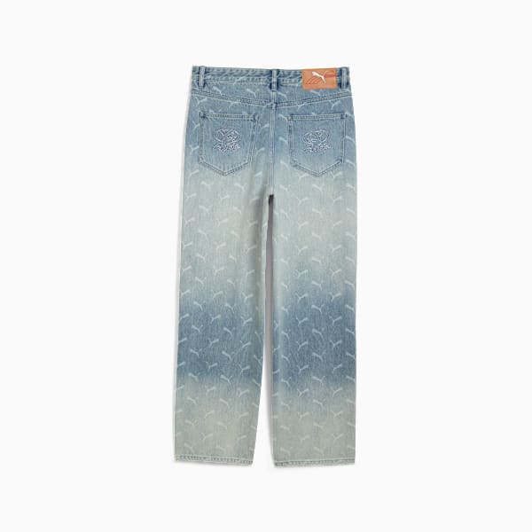 A$AP ROCKY x PUMA Laser Monogram Denim Pants Men, Faded Denim-AOP, large-ZAF