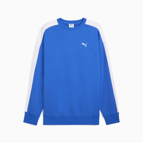 T7 Relaxed Crew Sweat Men, Mountain Blue, large-MEX