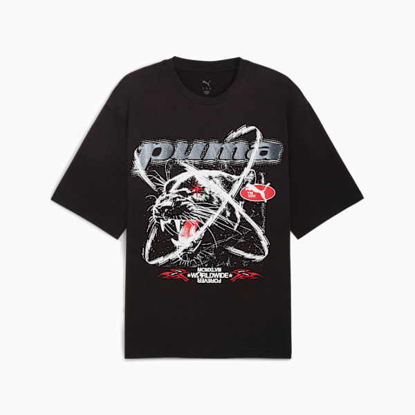 PUMATECH-X Washed Boxy Tee Men, PUMA Black, large-ZAF