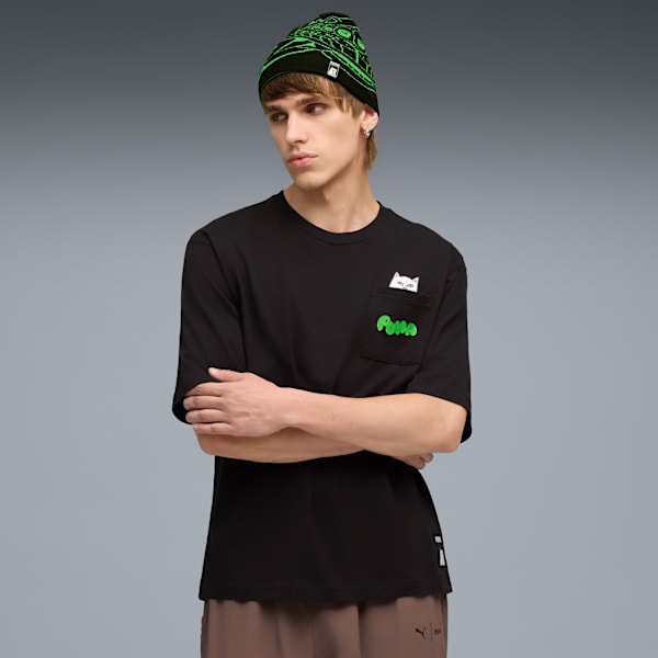 Remera PUMA x RIPNDIP Pocket para hombre, PUMA Black, large-ARG