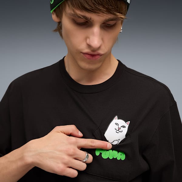 Remera PUMA x RIPNDIP Pocket para hombre, PUMA Black, large-ARG