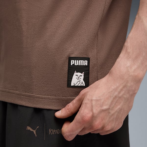 Remera PUMA x RIPNDIP Pocket para hombre, Flat Bronze, large-ARG