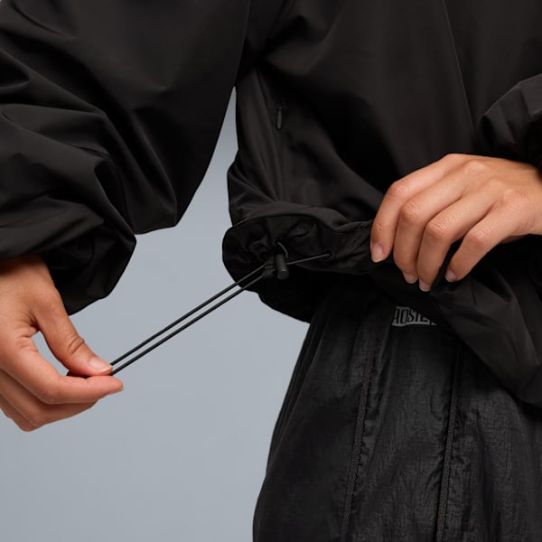 Campera PUMA x ROSÉ de medio cierre y corte extragrande para mujer, PUMA Black, large-ARG