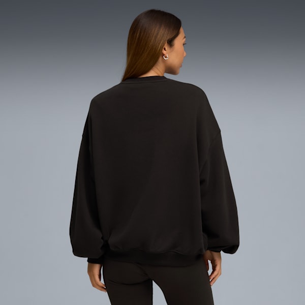 PUMA x ROSÉ Oversized Crew Women, PUMA Black, large-MEX