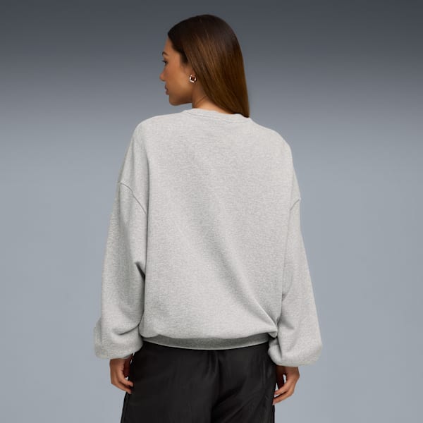Buzo oversize PUMA x ROSÉ para mujer, Flat Light Gray Heather, large-ARG